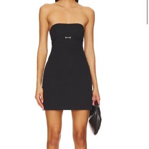 revolve lioness Allure Strapless Mini in Onyx